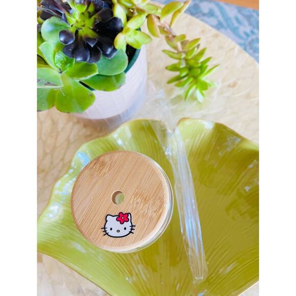 Hello Kitty  Glass Can 16 Oz NEW - Picture 3 of 3